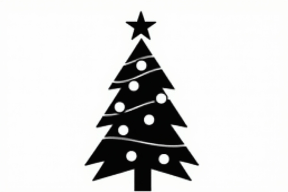 Cozy Holiday Tree Silhouette Designs, an Illustration by Gaye Art (Photo 4 of 21)