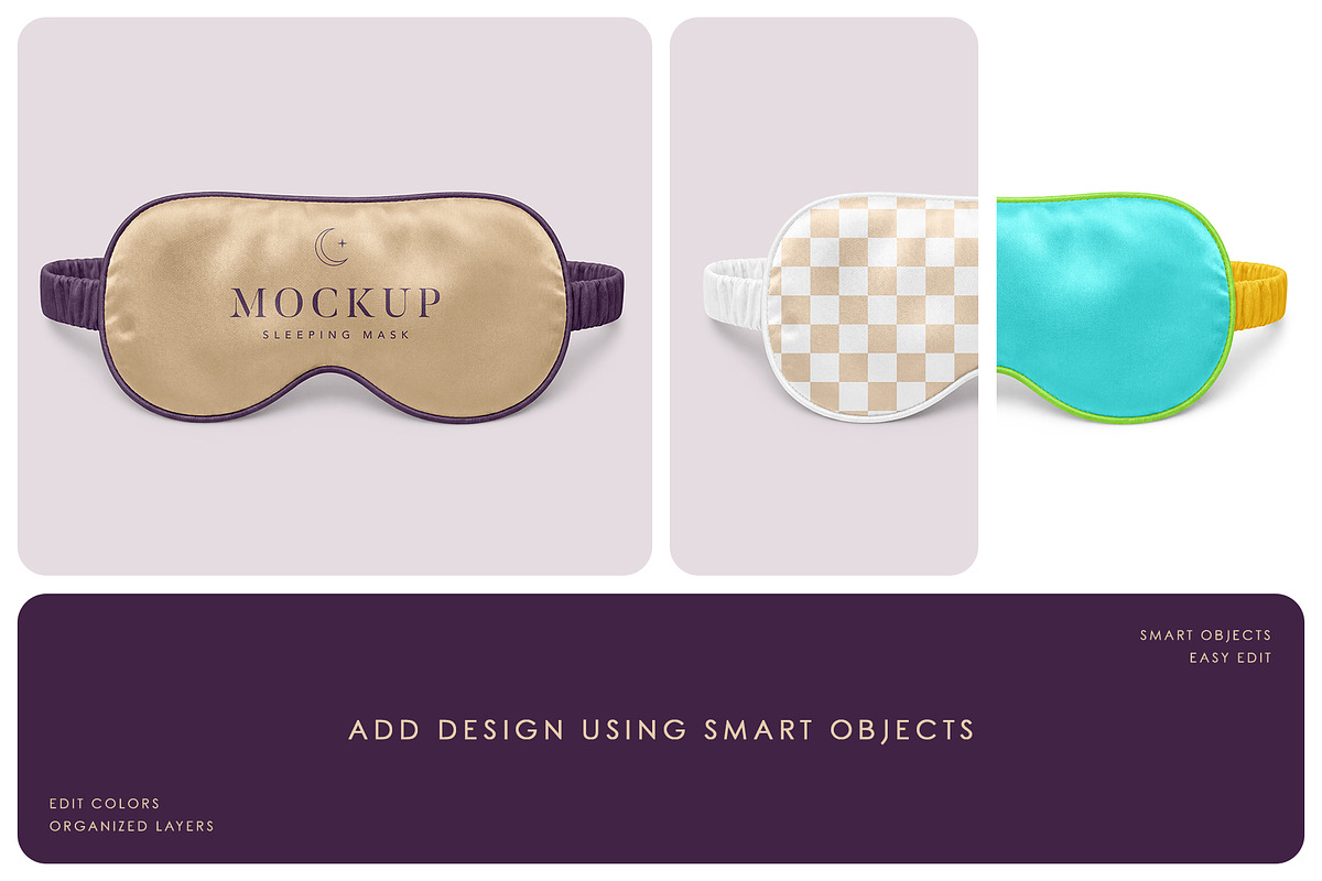 Sleeping Mask Mockup Set, a Mask Mockup by Country4k (Photo 2 of 4)