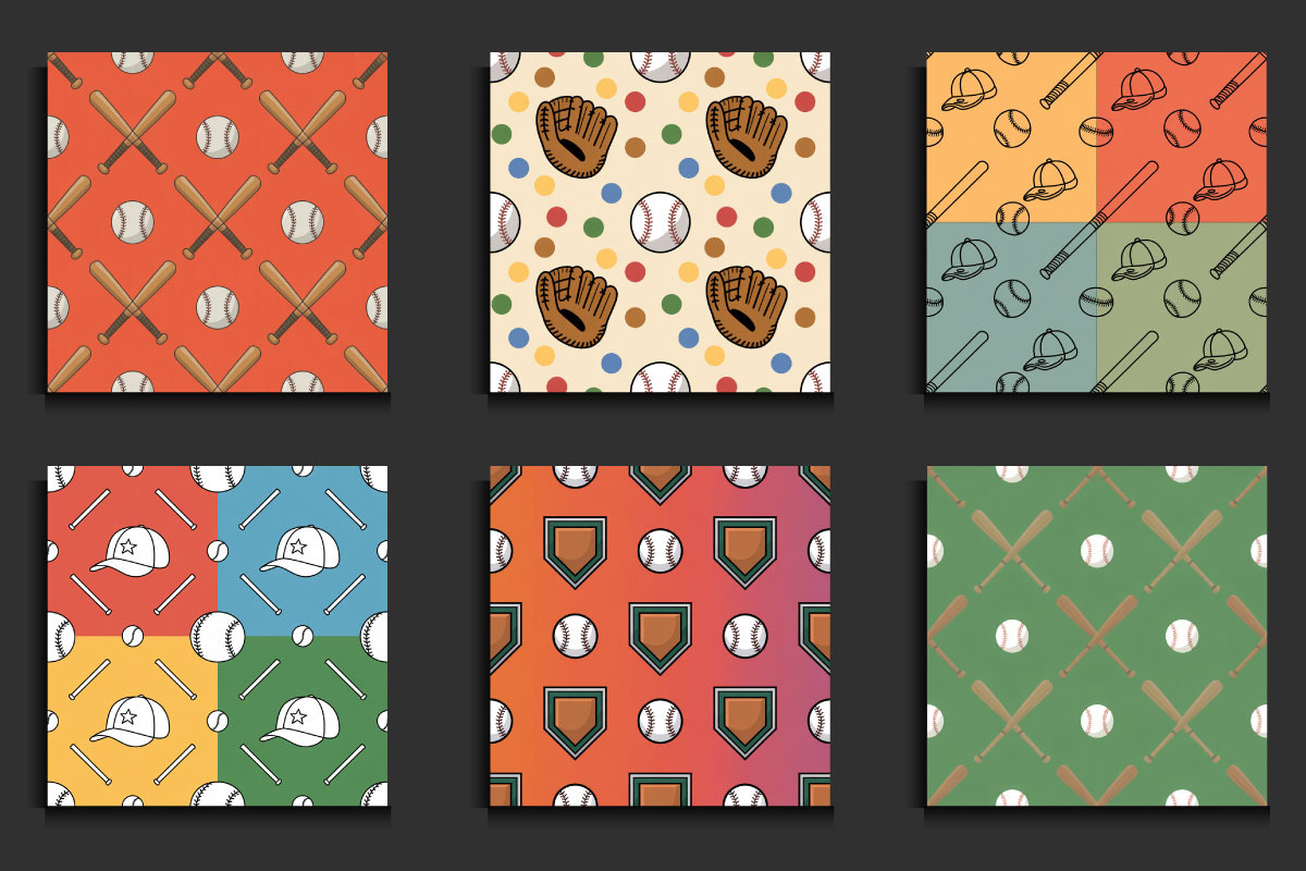 50 Baseball  Seamless Patterns, a Pattern Graphic by protabsorkar11 (Photo 4 of 4)