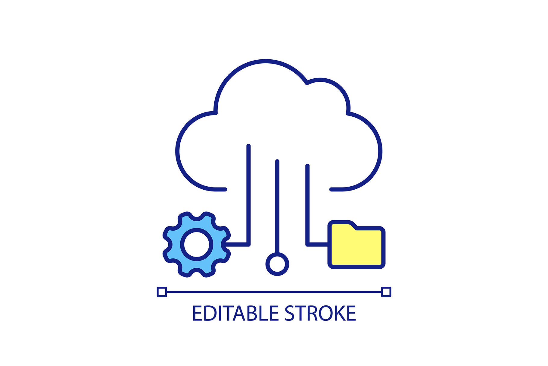 Cloud optimization RGB color icon, an Icon by IMG Visuals