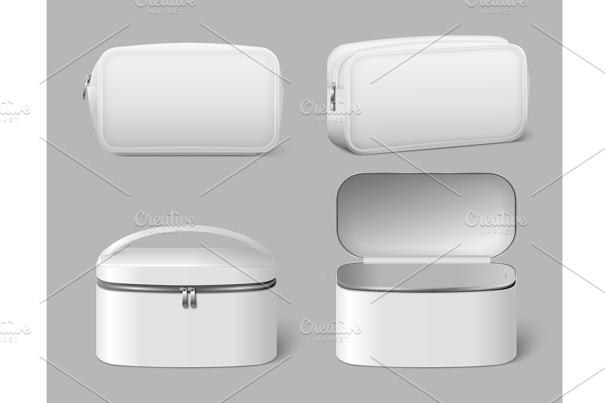 Portable cosmetics bag for makeup, an Object Illustration by SiberianArt