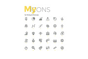 My Icons, an Outline Icon by Andrew Kras Design (Thumbnail 19 of 38)