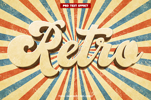 Retro 3D editable text effect, a Layer Style Add-On by Hello Muh