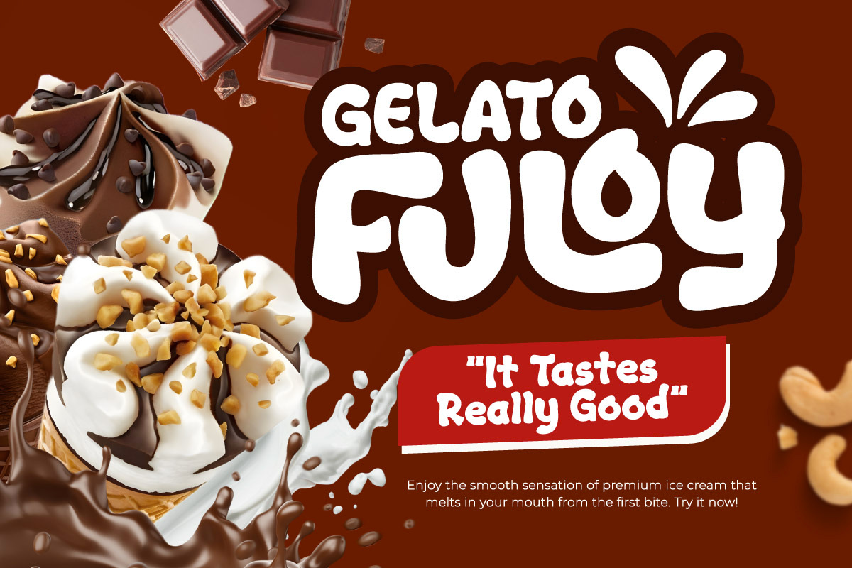 Tukofu Rocho - Choco Display Font, a Sans Serif Font by productype1 (Photo 2 of 10)