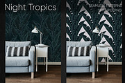 Night Tropics seamless patterns, a Pattern Graphic by ANAKOTO (Thumbnail 15 of 20)
