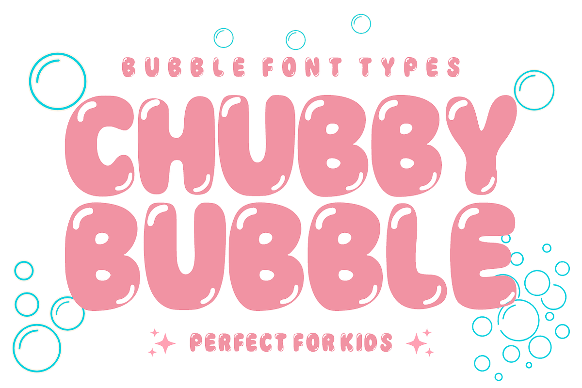 Magic Balloon - Cute Bubble Font, a Sans Serif Font by KiddoGlyphs Studio (Photo 2 of 5)