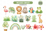 Little Safari Clipart Set, an Illustration by TatiMockup (Thumbnail 4 of 7)