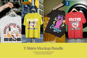 T-shirt mockup bundle for creatives