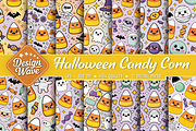 Candy Corn Cuties Halloween Pattern, a Seasonal Illustration by Design Station (Thumbnail 1 of 4)