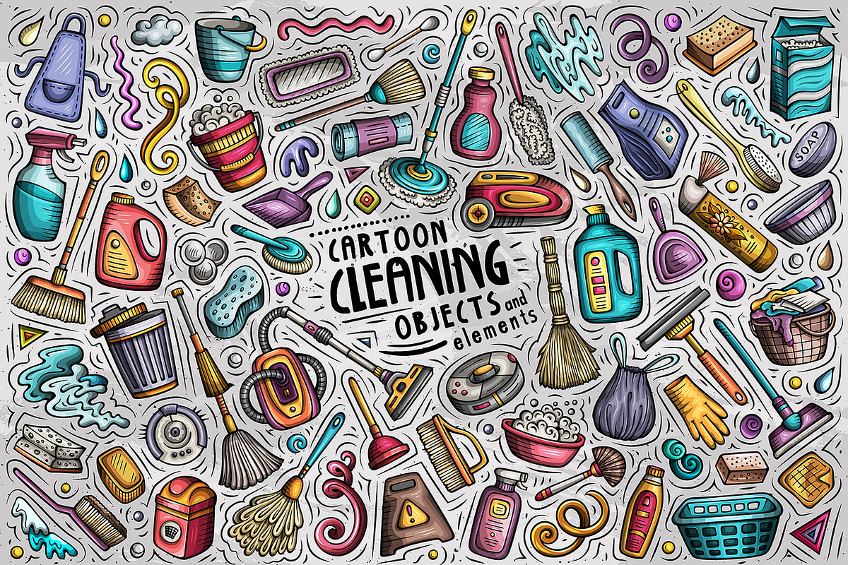 -80% Cartoon Doodle Clipart Bundle 1, a Decorative Illustration by BALABOLKA (Photo 15 of 18)