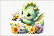 Dragons Watercolor Clipart Sublimati, an Illustration by Sublimation Artist (Thumbnail 3 of 6)