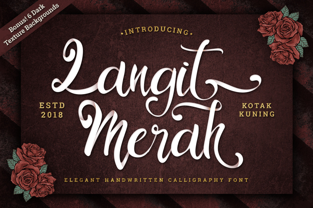 Langit Merah Font + Extra