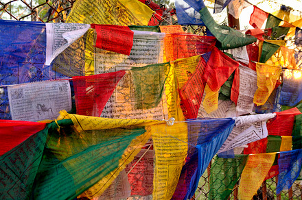 flags with prayers