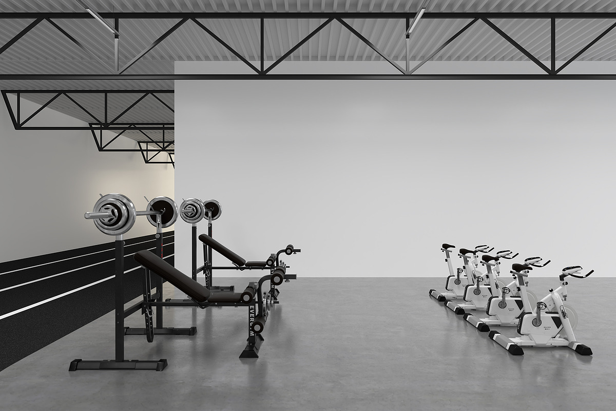 FITNESS GYM Mockup 05, an Advertising Mockup by Northern Kraft (Photo 4 of 4)