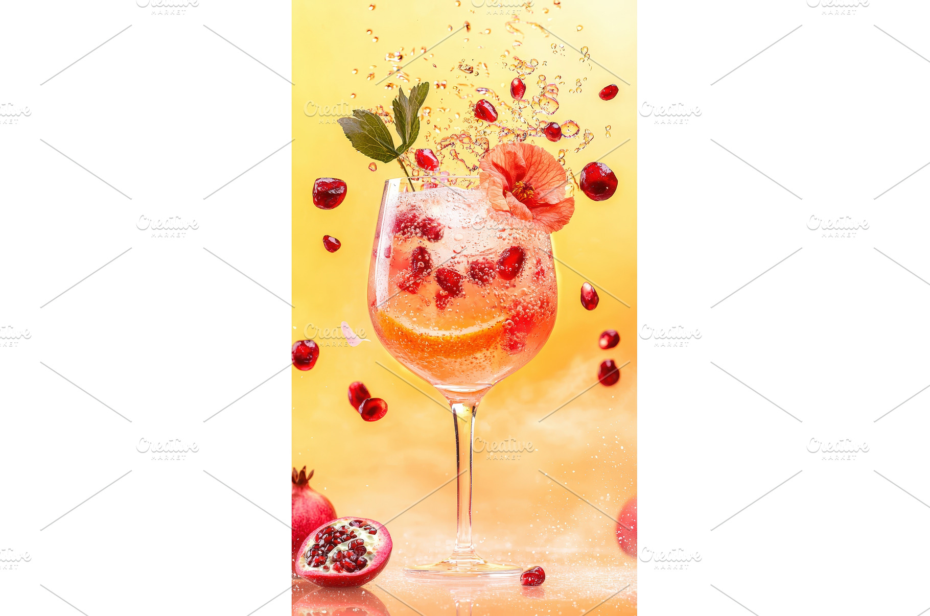 Pink Podium in Tropical Setting with, a Background Photo by Rodica Ciorba