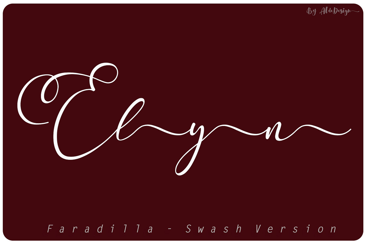 Faradilla / Beautiful Script preview 6