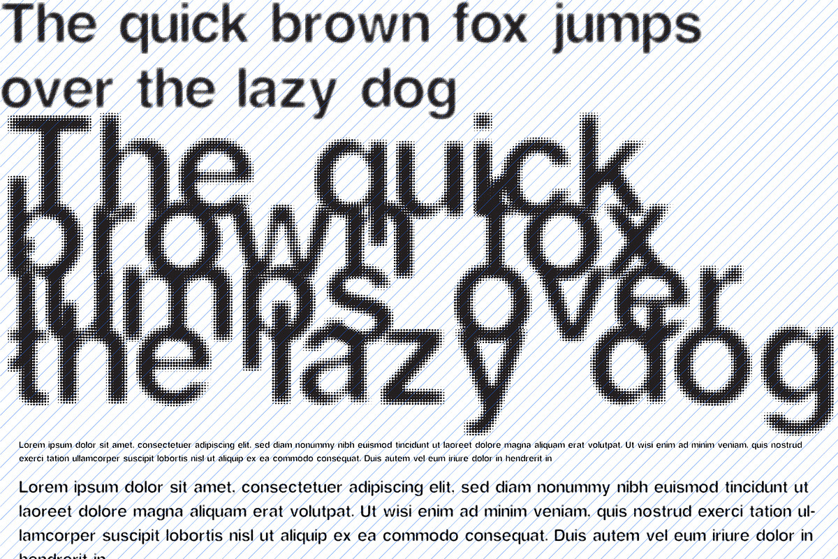 Raster Dots Be : Display Typface, a Sans Serif Font by cromatixclassroom (Photo 1 of 4)