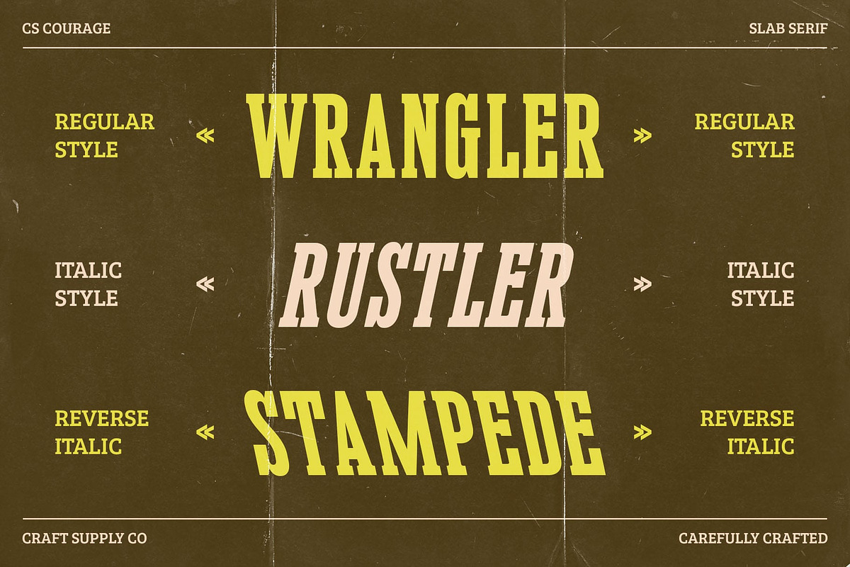 CS Courage – Retro Font, a Slab Serif Font by Craft Supply Co. (Photo 2 of 8)