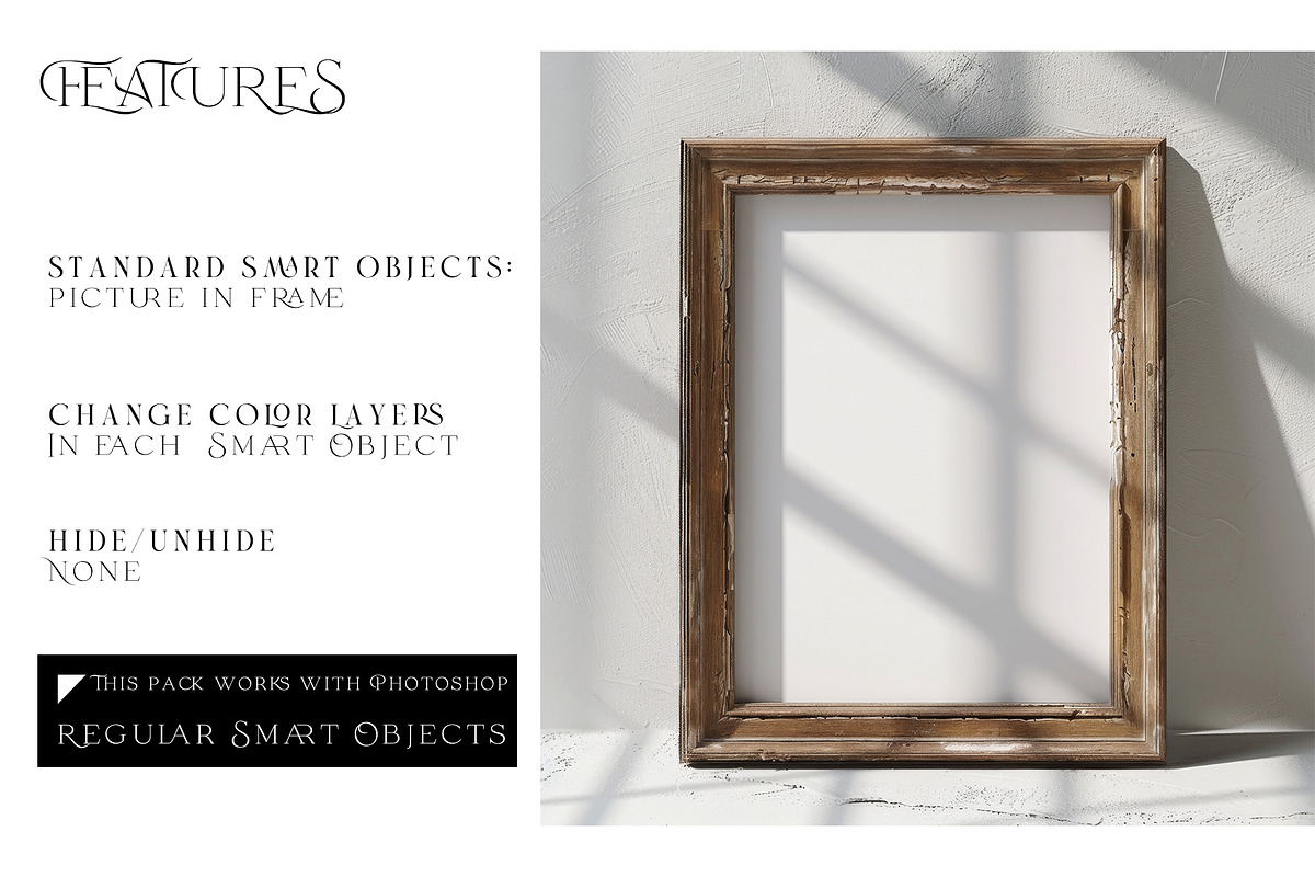 Vintage Frames Mockups Various Sizes, a Household Mockup by mock-ups (Photo 3 of 9)