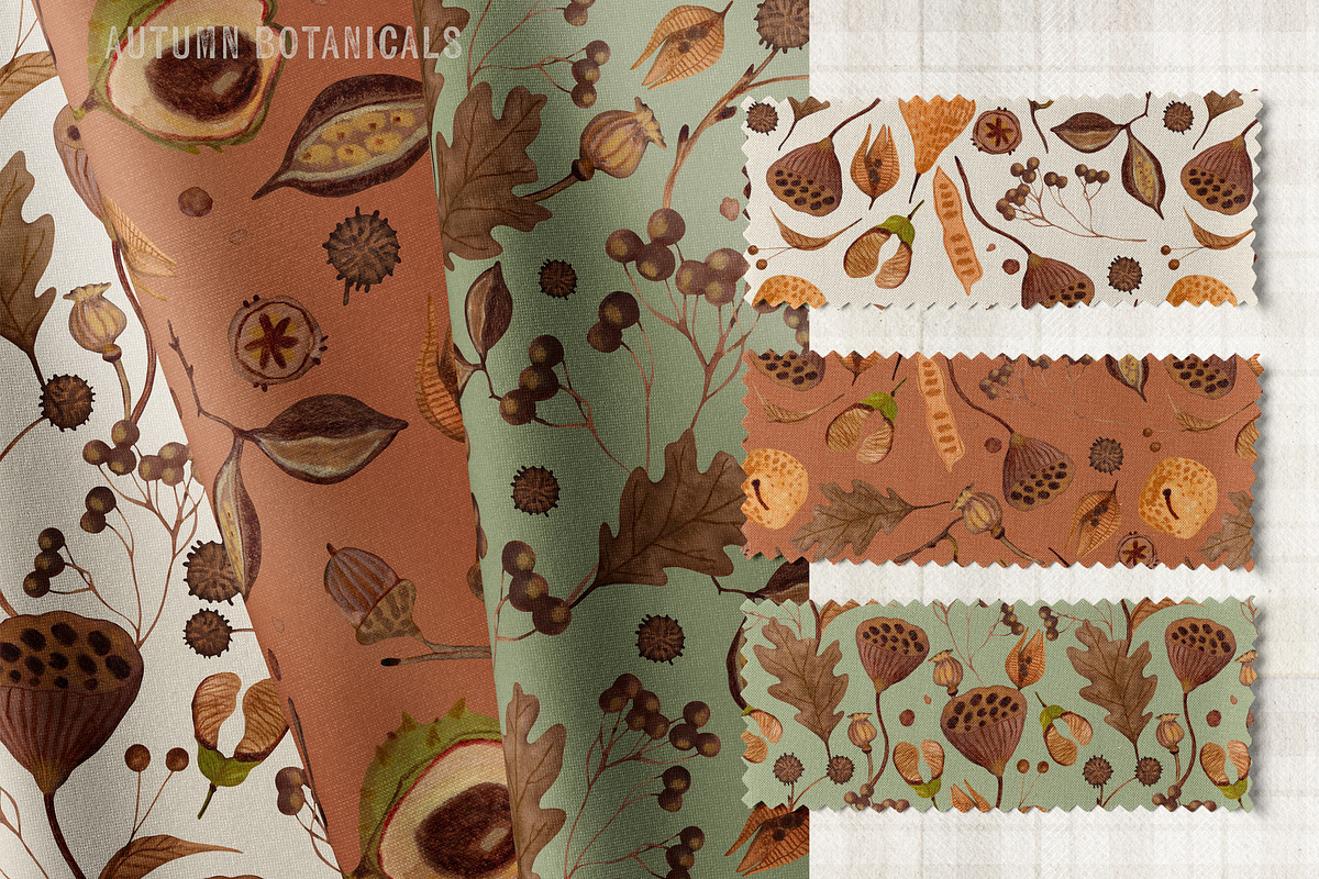 Autumn Botanicals Clipart & Patterns, an Object Graphic by ArtPavo (Photo 5 of 10)