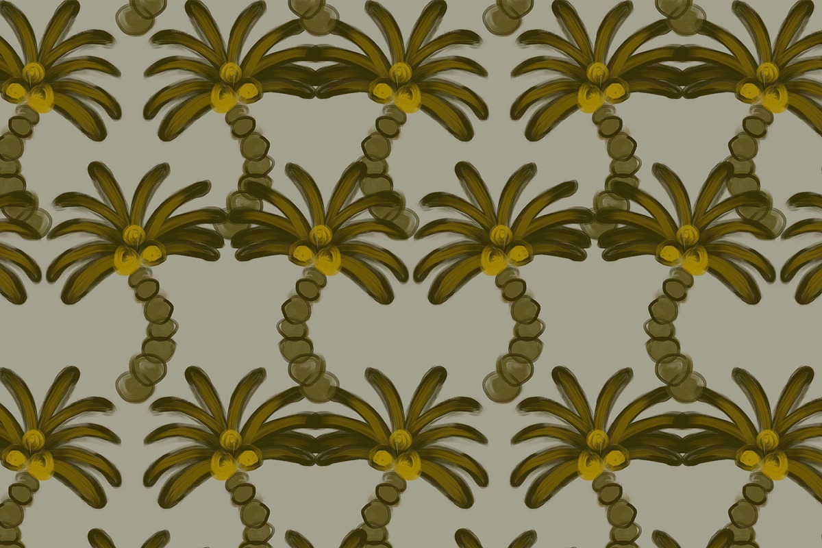 Exotic bold palms motifs jungle, a Pattern Graphic by Nocito Design (Photo 2 of 6)
