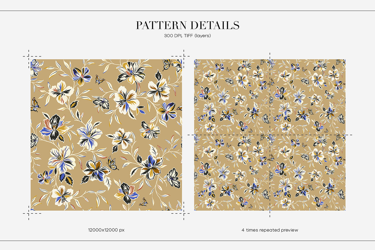 Florvé Expressive Floral Patterns, a Pattern Graphic by LEAFure (Photo 3 of 10)