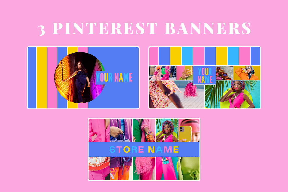 Colorful Social Media Banners, a Social Media Template by SunshineStudioBoutique (Photo 4 of 9)