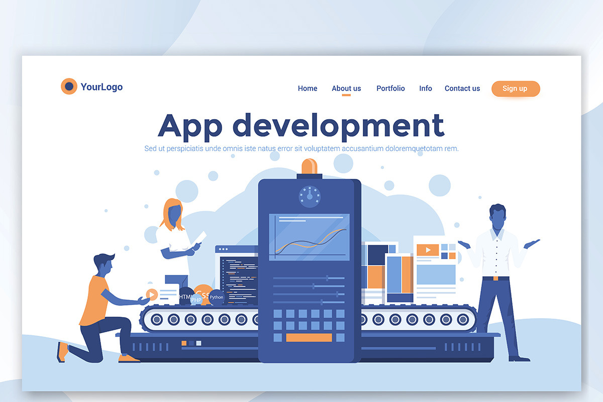 Landing page templates, an Education Illustration by Creative Graphics (Photo 2 of 12)