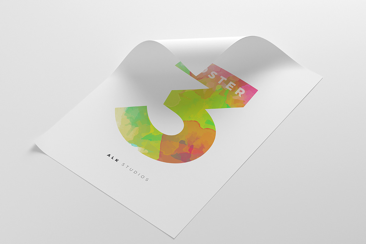 A3 Poster Mock-Up, a Print Template by AlkStudio (Photo 5 of 15)