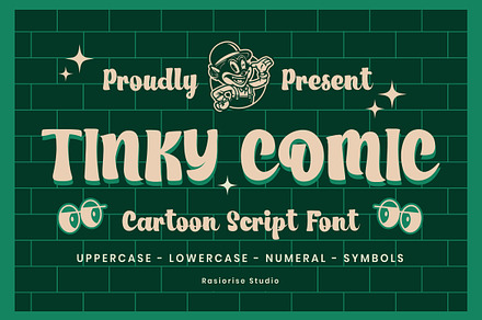 Tinky Comic a Script Cartoon Font, a Script Font by Rasiorise Studio
