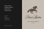 PARIS RODEO | Embroidery Logo Mockup, an Apparel Mockup by Duet Atelier (Thumbnail 5 of 5)