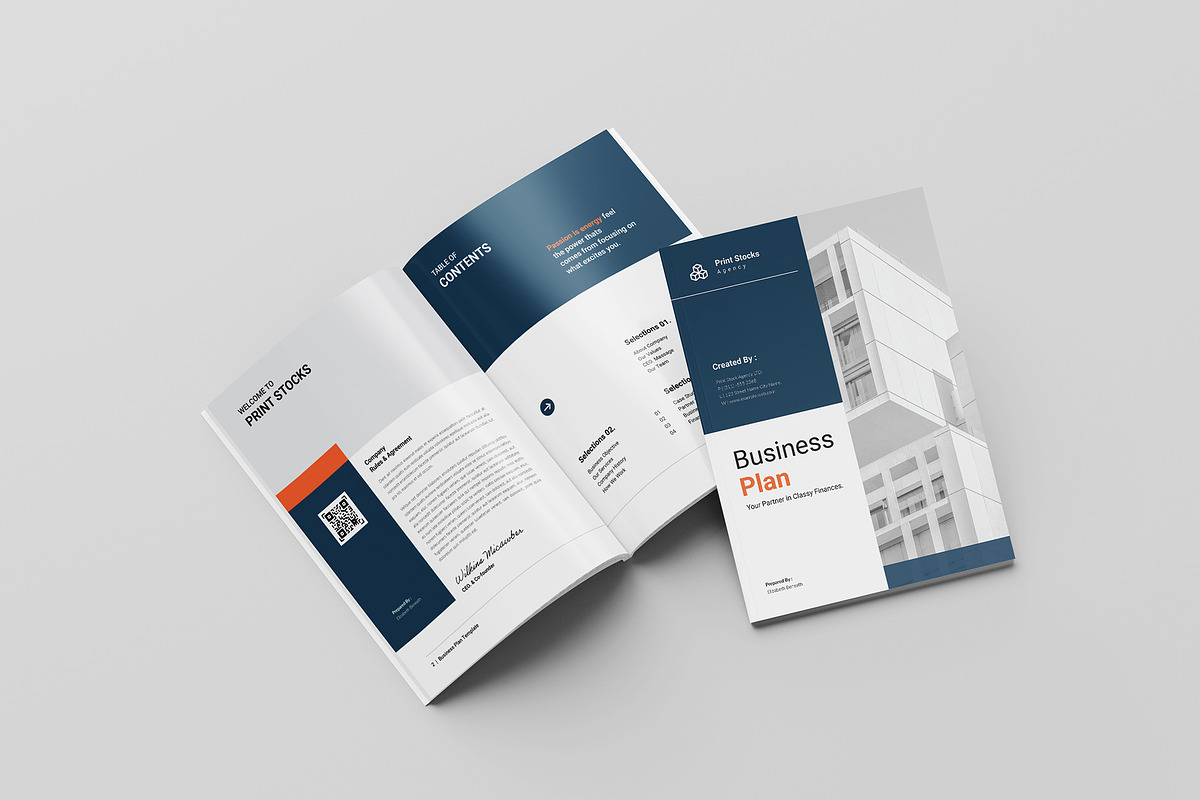 Business Plan Template | Canva, a Brochure Template by Spark_Creative (Photo 2 of 14)