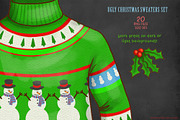 Ugly Christmas Sweater Clipart PNG, a Seasonal Illustration by SLS Lines (Thumbnail 6 of 7)