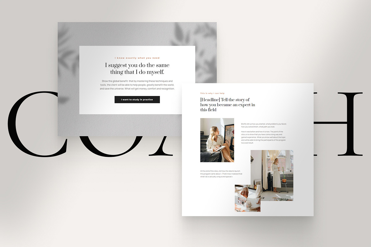 Elegant Sales page WIX for coaches, a Landing Page Template by Make It Yours Lab. (Photo 4 of 11)