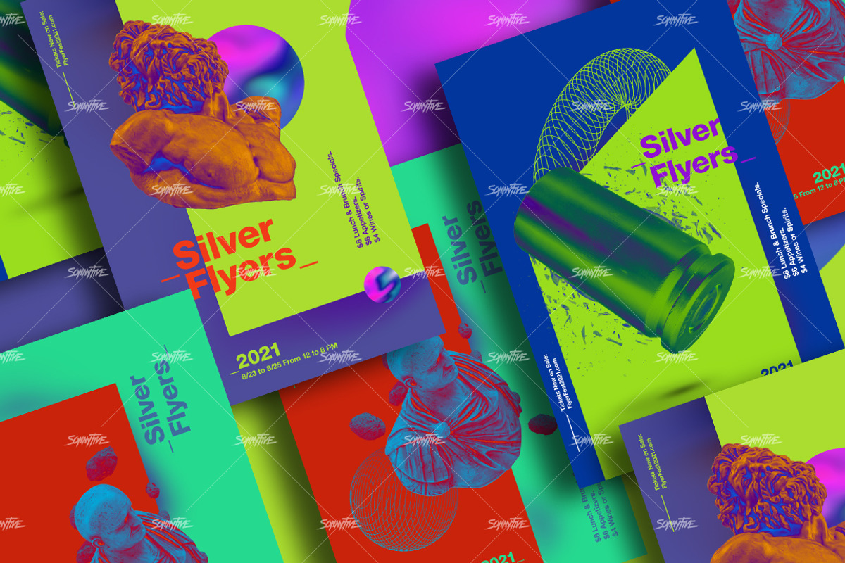 Silver flyer templates, a Flyer Template by Sonnyfive (Photo 7 of 10)