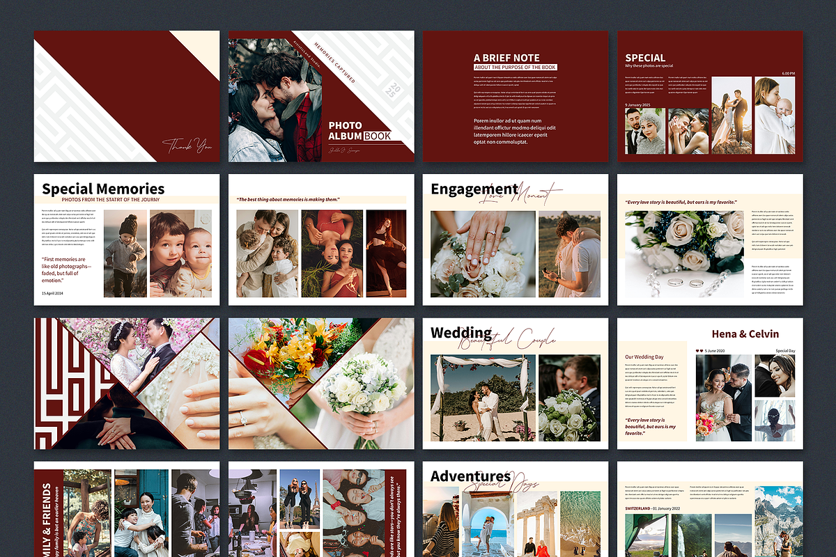 Photo Album Template, a Brochure Template by ArtisticLand (Photo 9 of 9)