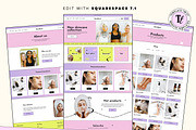 Retro Beauty Website Template, a Squarespace Template by Template Twist Shop (Thumbnail 2 of 10)