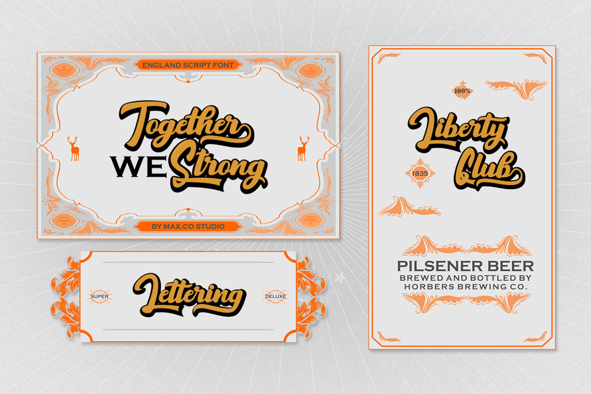 England Script Font, a Script Font by Max.co Studio (Photo 2 of 10)