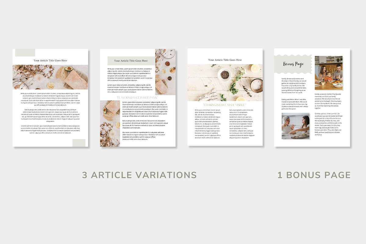 Cookbook Template CANVA, a Magazine Template by OrganizationOasisRo (Photo 5 of 10)