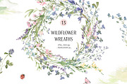 Summer Watercolor Wildflowers, a Decorative Illustration by Les Frolova (Thumbnail 7 of 11)