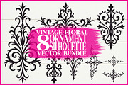 Retro Ornament Vector Silhouette Bun, an Illustration by jahid234 (Thumbnail 1 of 9)