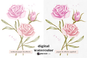 Procreate Watercolor Brushes Kit