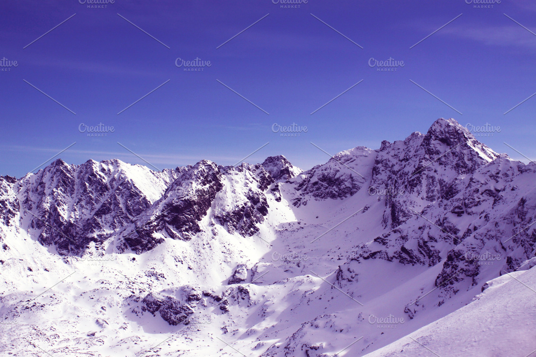 View Of The Mountains Stock Photo Containing Mountains And Winter