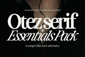 ZT Otez Essentials – 18-Font Serif, a Serif Font by zelow type