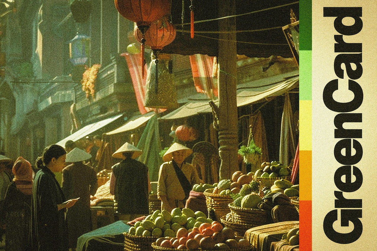 Green Card Noise Photo Effect, a Layer Style Add-On by Design Squad (Photo 1 of 4)
