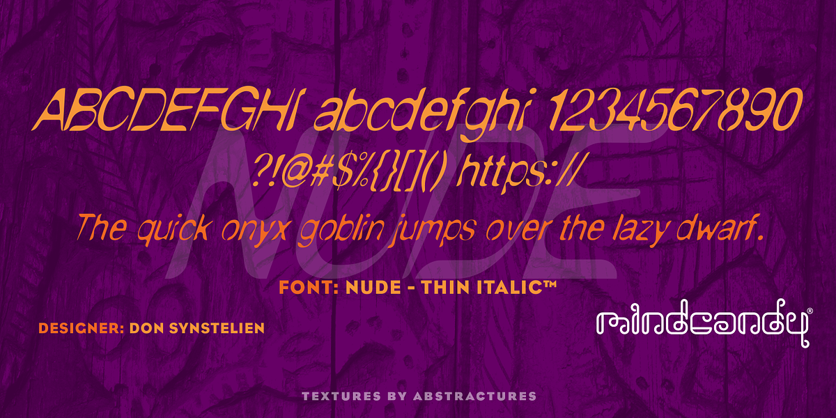 NudE™, a Font by MINDCANDY (Photo 4 of 6)