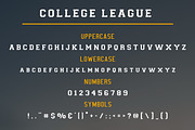 College League Font - Display Font, a Font by GlitzyGrapix (Thumbnail 10 of 10)