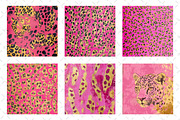 Pink and Gold Leopard Digital Paper, a Work Illustration by Dream Creation (Thumbnail 2 of 5)