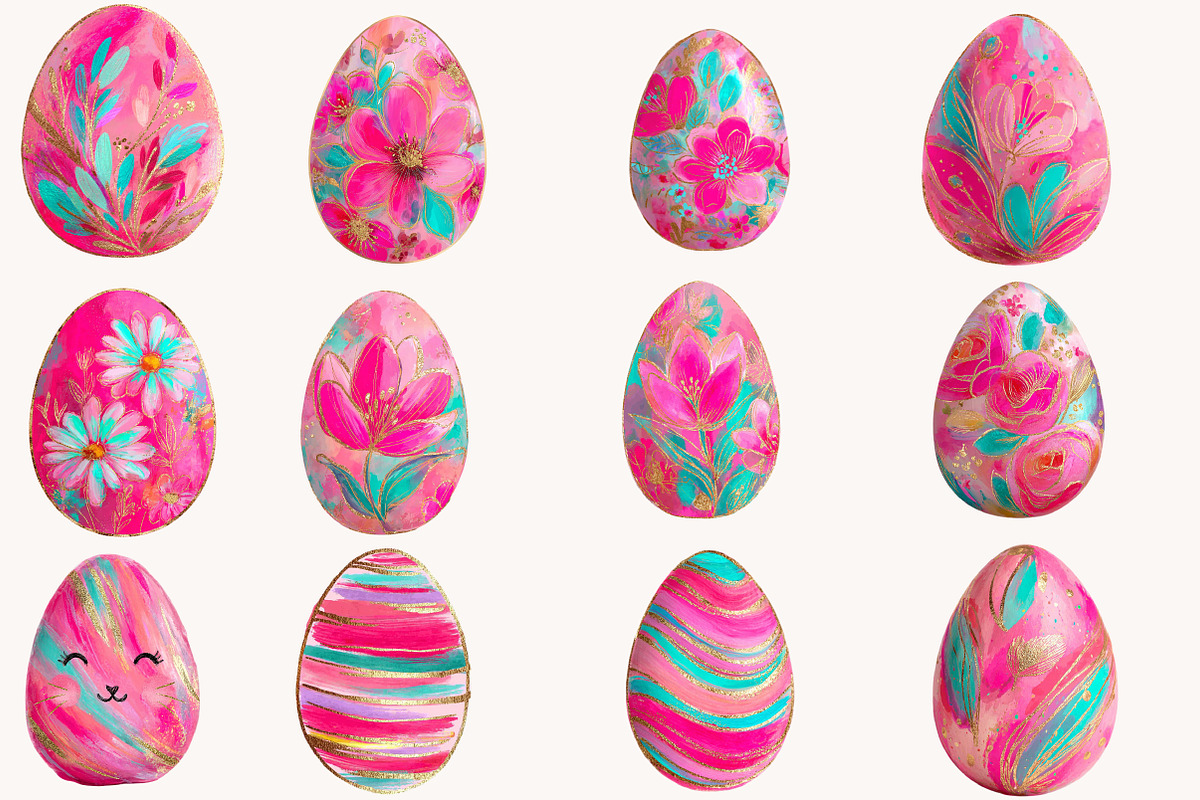 Brushstroke Whimsical Easter Egg cli, an Illustration by Designworld (Photo 3 of 9)