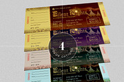 Silent Night Christmas Ticket PSD, a Templates & Theme by Godserv Designs (Thumbnail 2 of 2)